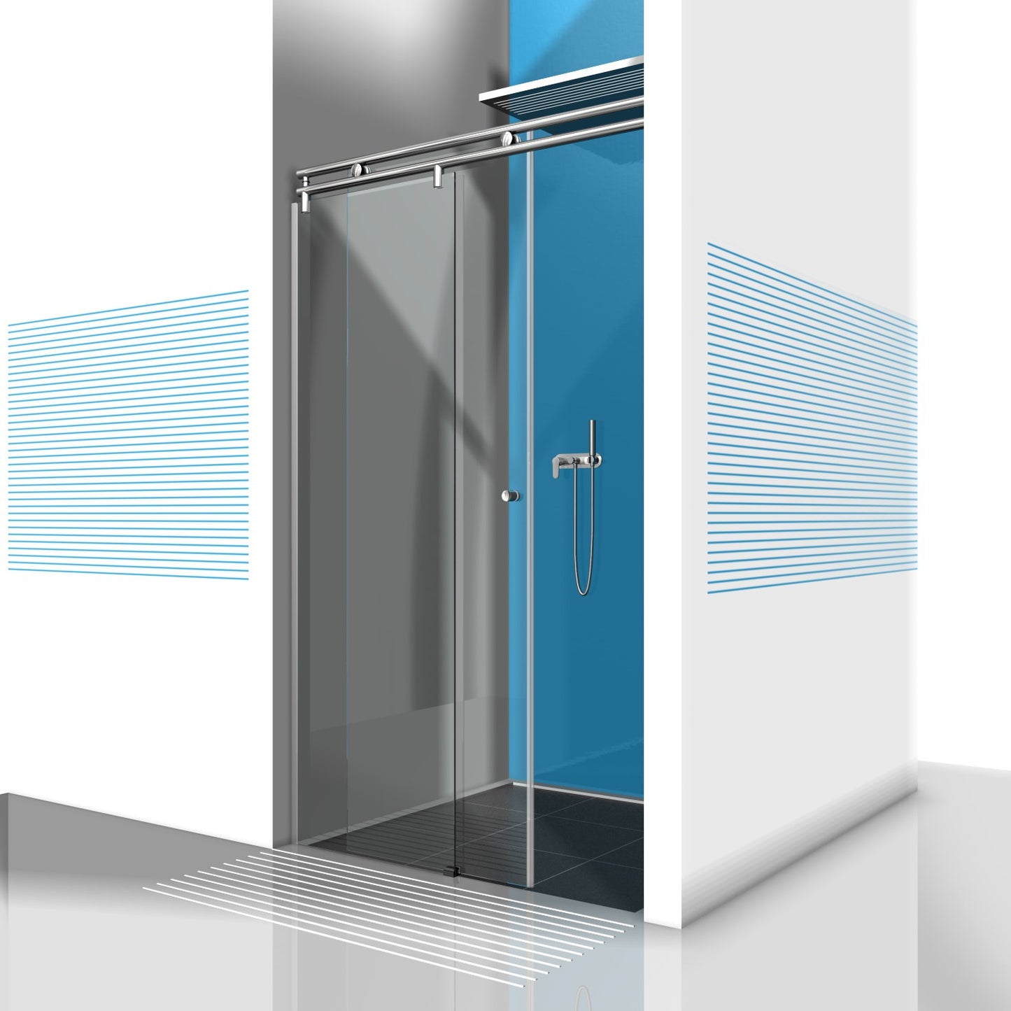 Vivere2 Wand naar Wand Max 2000mm - 8557VA-V