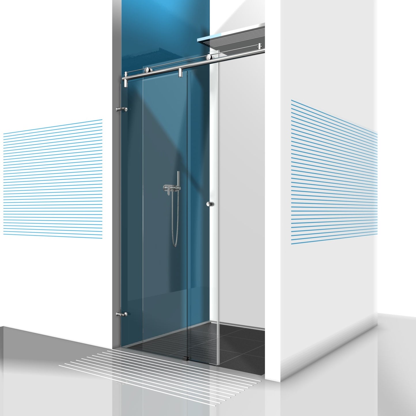 Vivere2 Wand naar Wand Max 1200mm Verhoogd - 8564VA-V