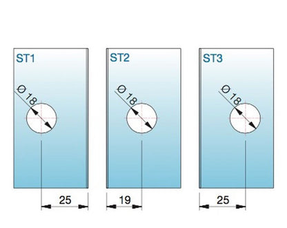 Flamea+ glasklem glas/glas 90° - 8197 - Sparing