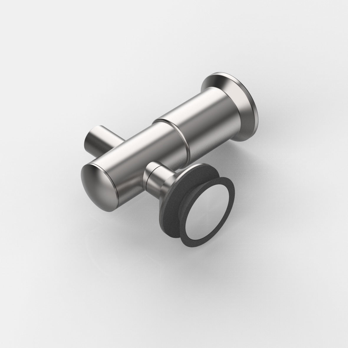 Vivere2 Glashouder Wand Montage 90°, Verzonken, Verstelbaar - 7773VA