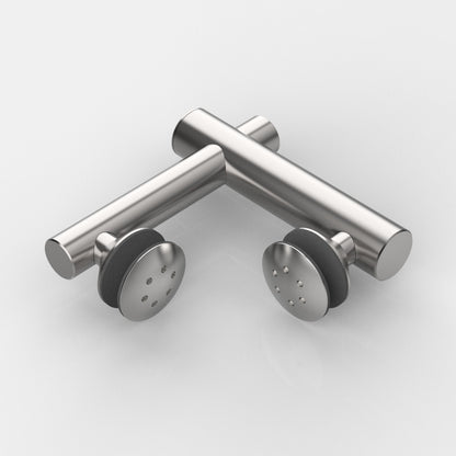 Vivere2 Hoekverbinder Glas-Glas 90°, Verhoogd - 7774VA