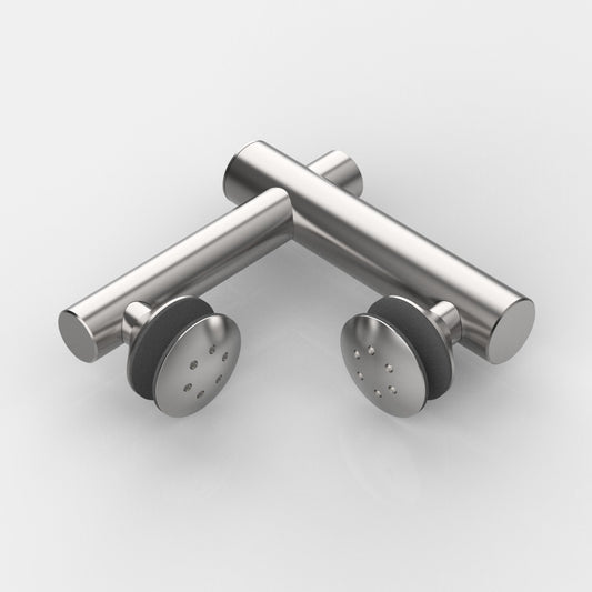 Vivere2 Hoekverbinder Glas-Glas 90°, Verhoogd - 7774VA