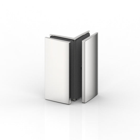 Farfalla glasklem glas/glas 90° - 8108