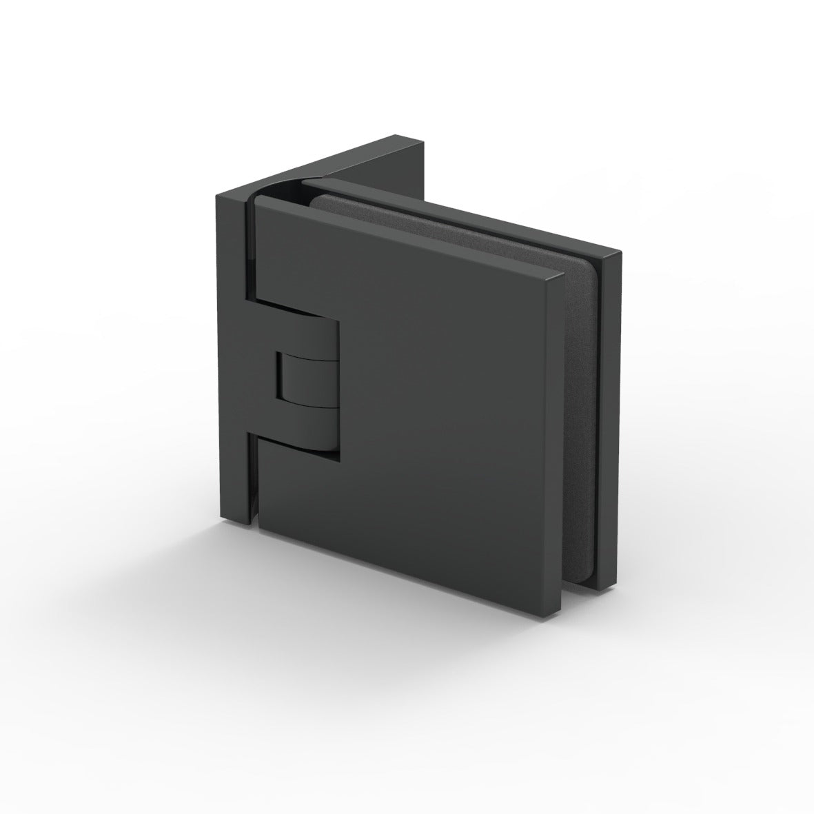 Flamea+ sauna douchescharnier wand/glas 90° - 8130SN - Mat Zwart PVD