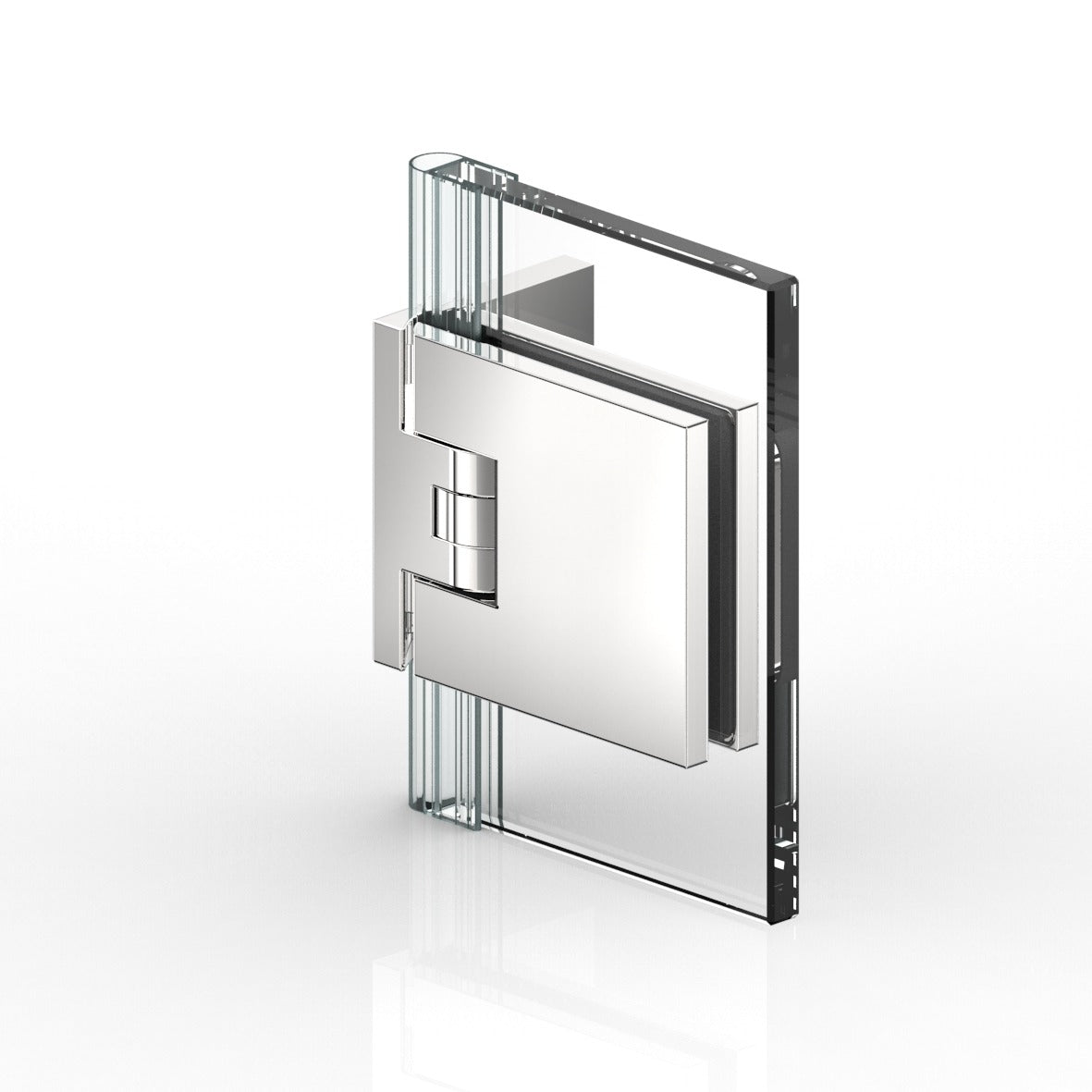 Flamea+ sauna douchescharnier wand/glas 90° - 8130SN - Glas