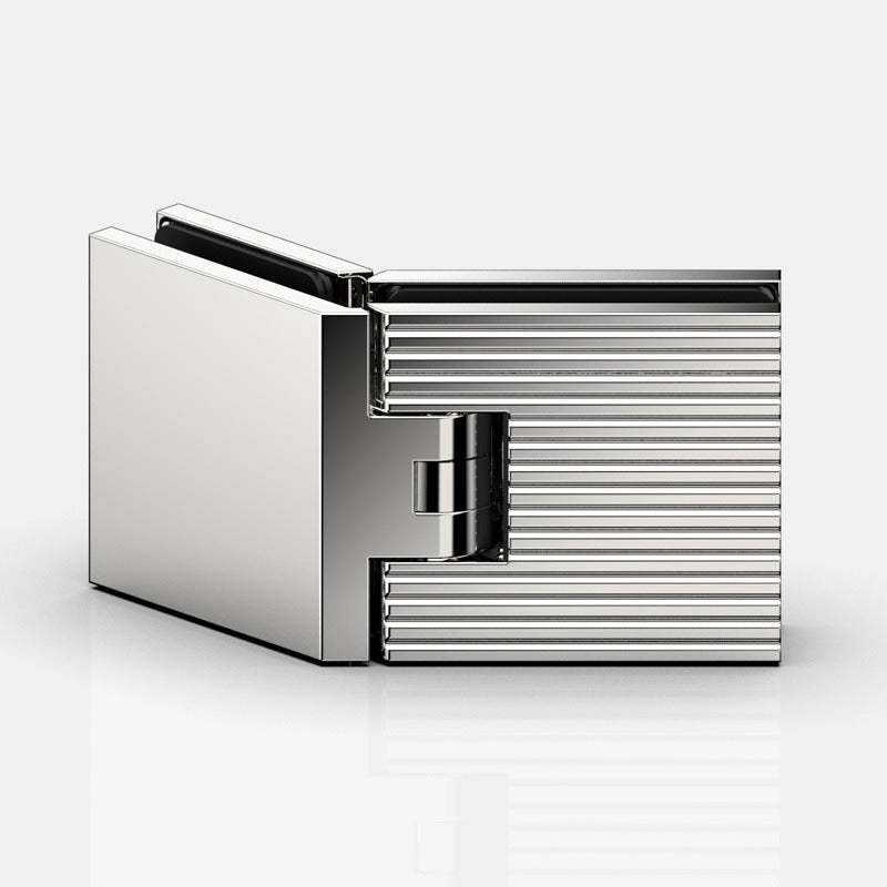 Flamea+ Linea douchescharnier glas/glas 135° - 8131M1 - Glans Chroom