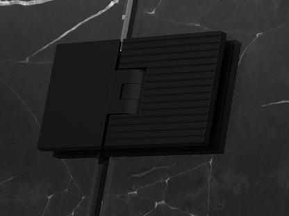 Flamea+ Linea douchescharnier glas/glas 180° - 8132M1 - Mat Diep Zwart - Sfeer