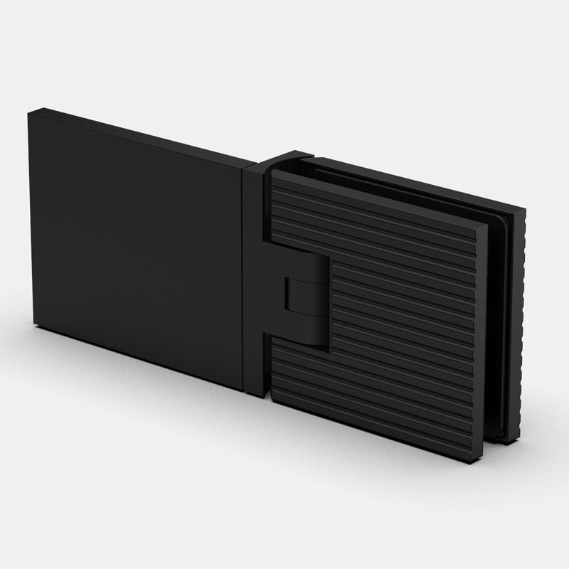 Flamea+ Linea douchescharnier wand/glas 180° - 8133M1 - Mat Diep Zwart