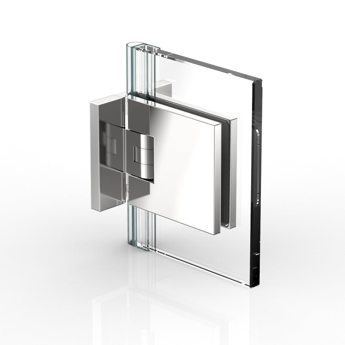 Flamea+ sauna douchescharnier wand/glas 90° - 8134SN - Flamea+ sauna douchescharnier wand/glas 90° - 8134SN - Glans Chroom - Glas