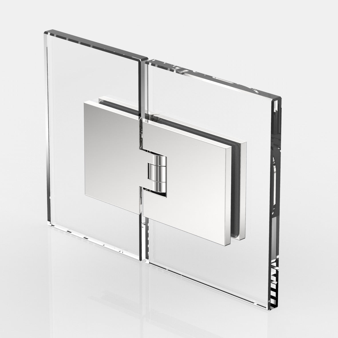 Flamea douchescharnier glas/glas 180° - 8182 - Glas