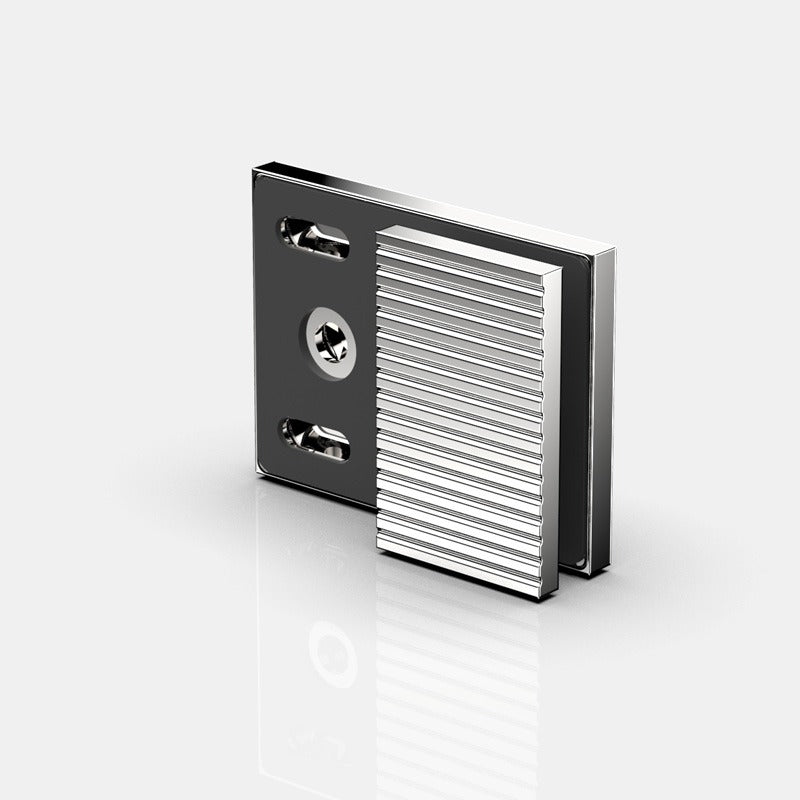 Flamea+ Linea glasklem wand/glas 180° - 8193M1 - Glans Chroom