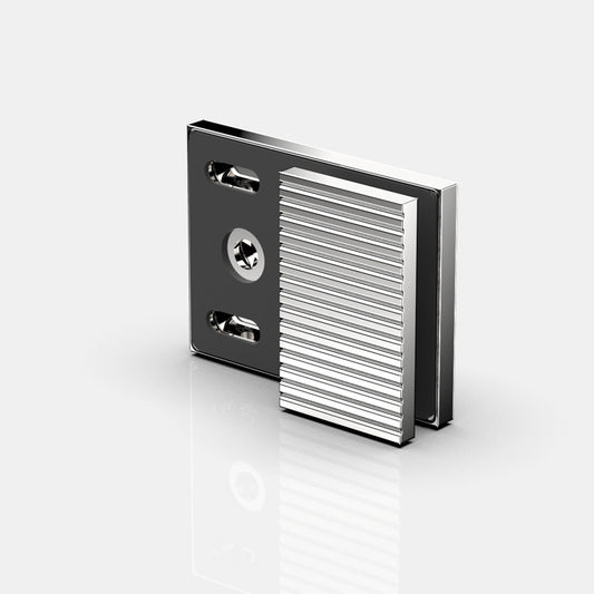 Flamea+ Linea glasklem wand/glas 180° - 8193M1 - Glans Chroom