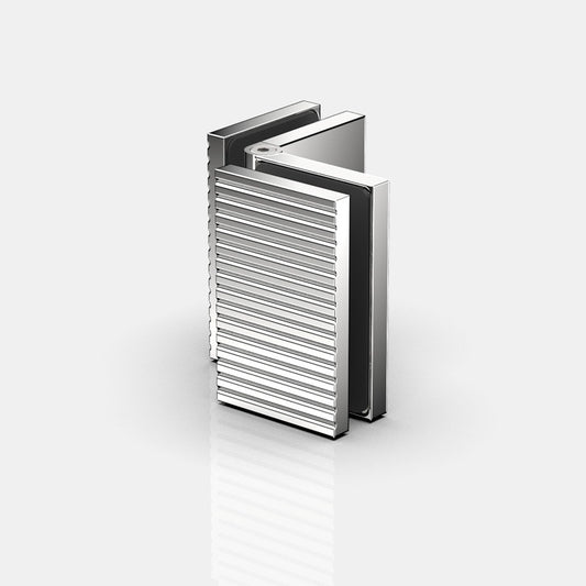 Flamea+ Linea glasklem glas/glas 80°-180° - 8198M1 - Glans Chroom