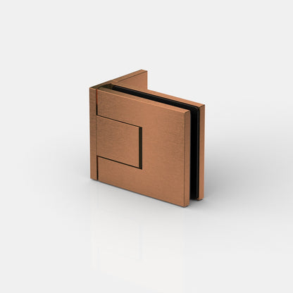 Pontere+ douchescharnier wand/glas 90° - 8314 - Koper Mat Geborsteld