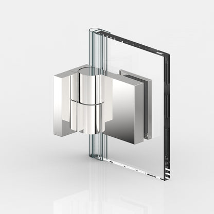 Nivello douchescharnier wand/glas 90° - 8361 - Links - Glas