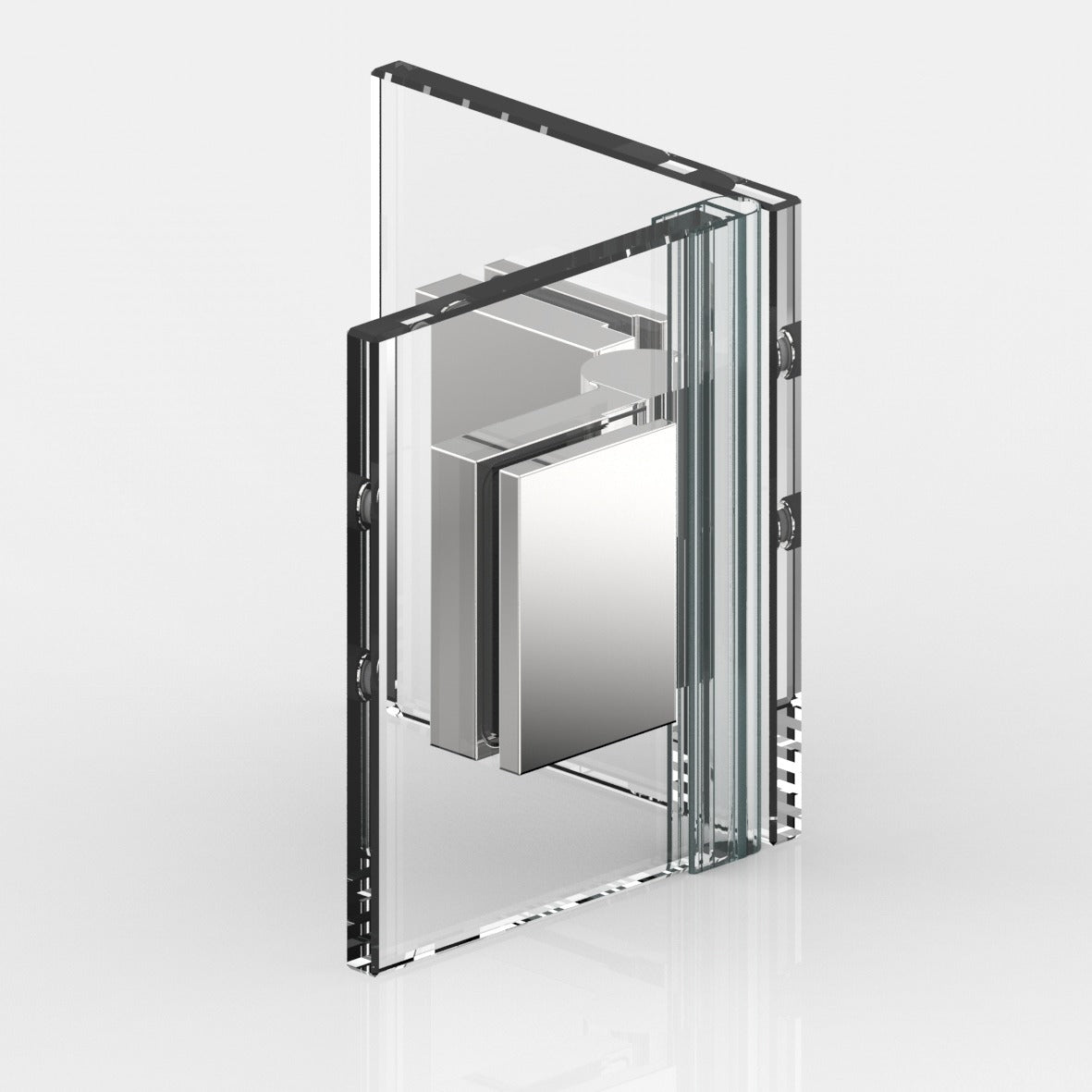 Nivello douchescharnier glas/glas 90° - 8367 - Rechts - Glas