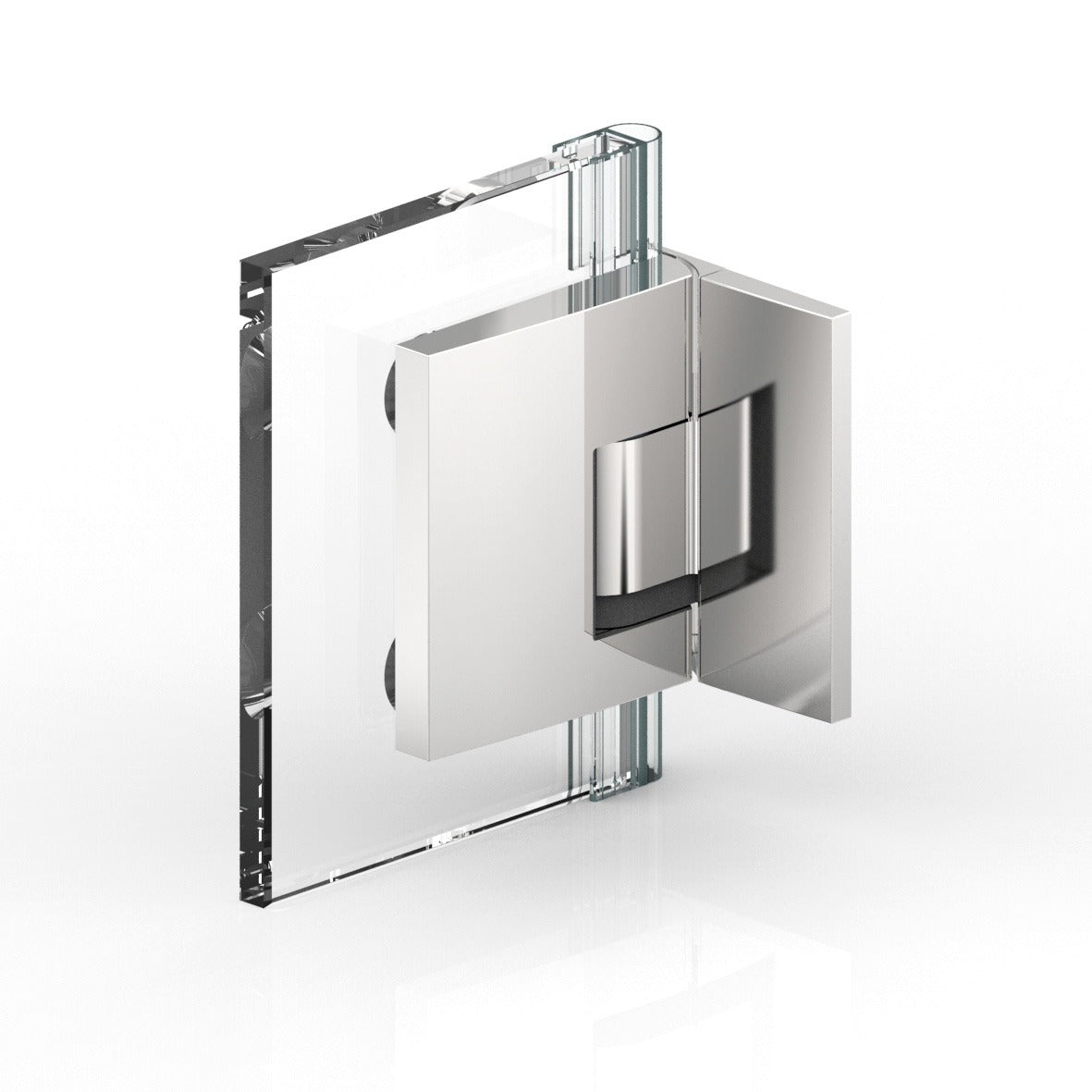 Pavone douchescharnier wand/glas 90° - 8391 - Rechts - Op glas