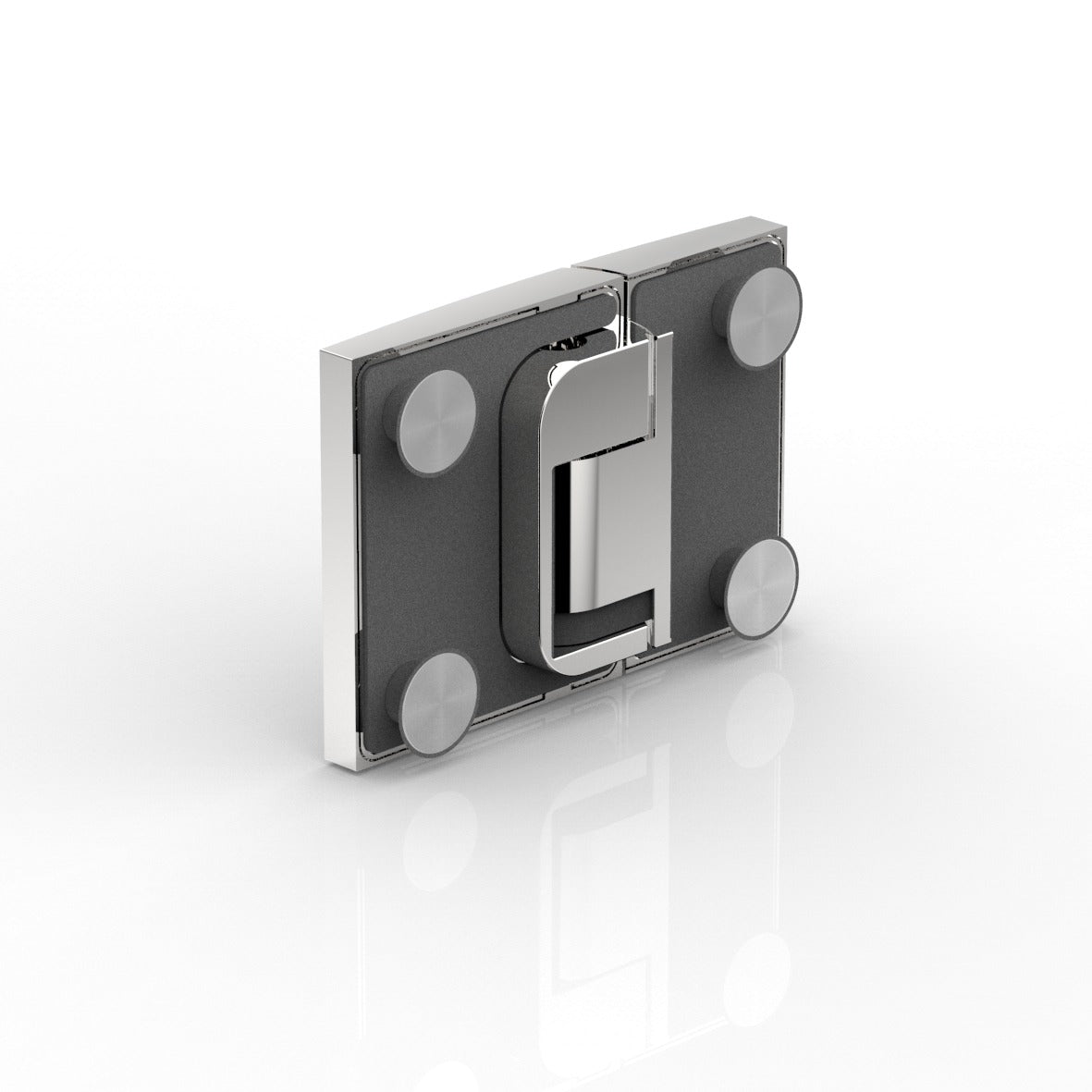 Pavone douchescharnier glas/glas 180° - 8392 - Achterkant