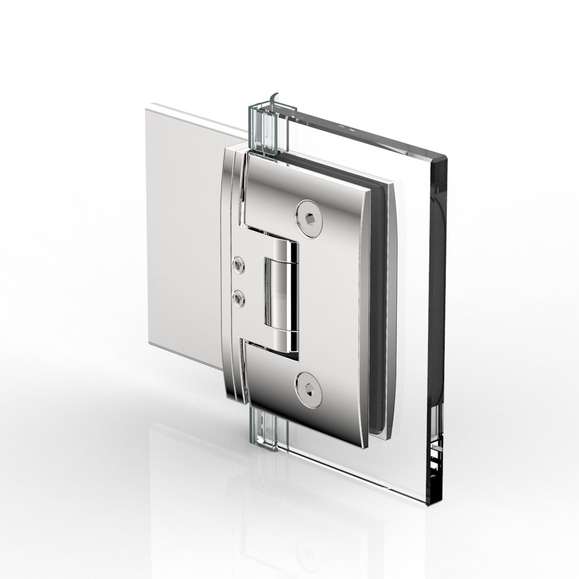 Pontere douchescharnier wand/glas 180° - 8412 - Glas achterkant