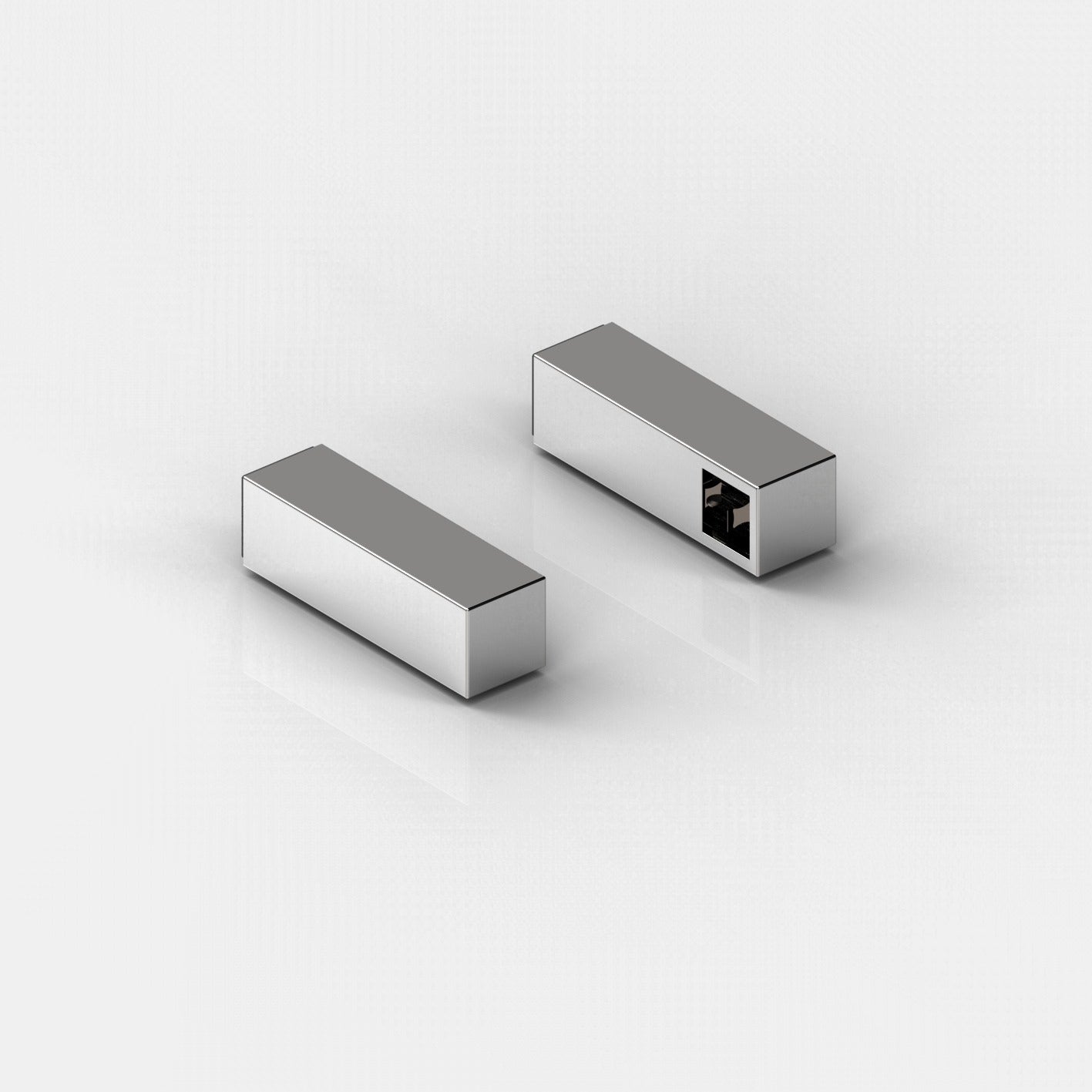 Buitendelen, Links en Rechts voor Handdoekstang, Vierkant - 8688 AT