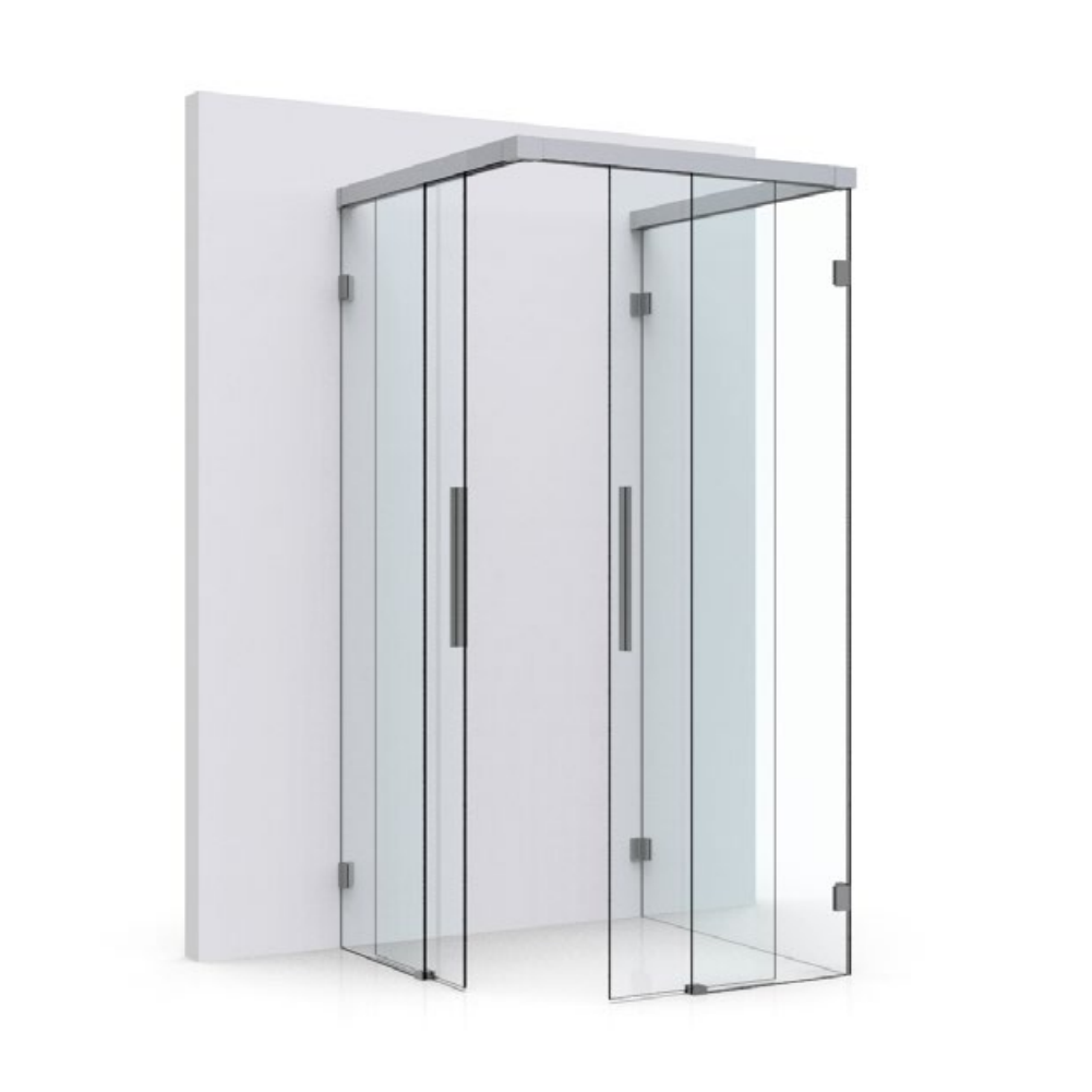 Everyspace U-Vorm Douche met stop - 8828 407