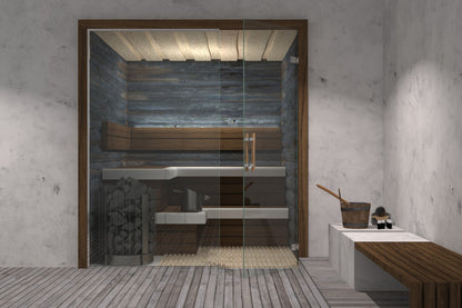 Fardello sauna douchescharnier wand/glas 90° - 8900SN - Sfeer