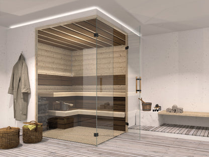 Fardello sauna douchescharnier wand/glas 90° - 8900SN - Sfeer